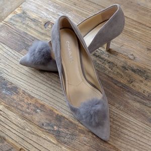 Charles David suede pumps w/embellishment - size 8